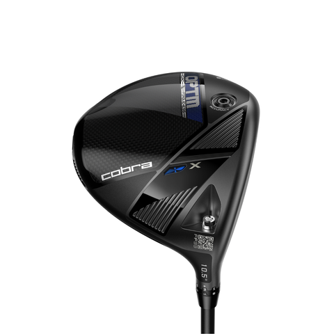 Hero image of COBRA OPTM X driver with balanced design for speed, accuracy, and forgiveness