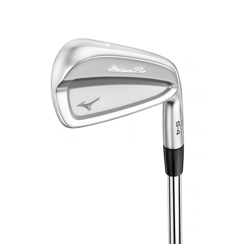 Hero image of the Mizuno Pro S-4 iron showing the clubhead shape and hosel
