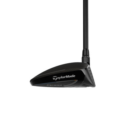 TaylorMade Qi4D Max fairway wood image, direct view showing side of the clubhead