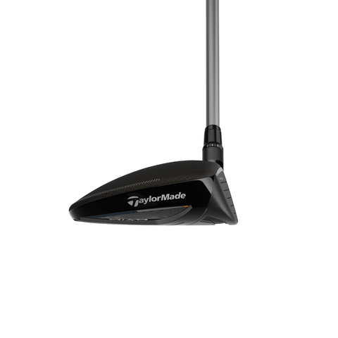 Image of the TaylorMade Qi4D Max Lite fairway wood, direct view of the side of the clubhead