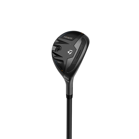 TaylorMade Qi4D Max hybrid hero image, angled view showing forgiving multi-material head design