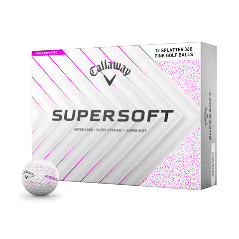 Callaway Supersoft Golf Balls – Pink Splatter (12591-PNKSPL)