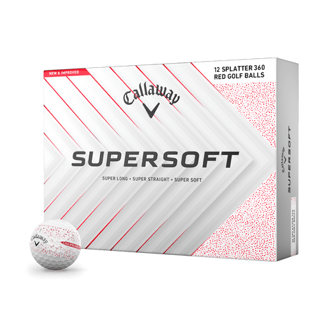 Callaway Supersoft Golf Balls – Red Splatter (12591-REDSPL)