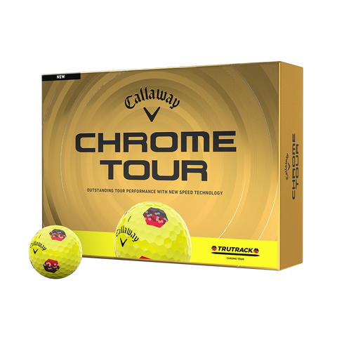 Callaway Chrome Tour Golf Balls – TruTrack Yellow (12696-TRUTRKYLW)