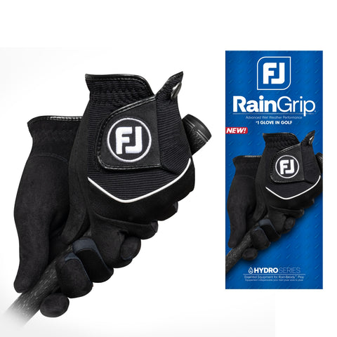 FootJoy RainGrip Gloves (Pair) – Black (66083)