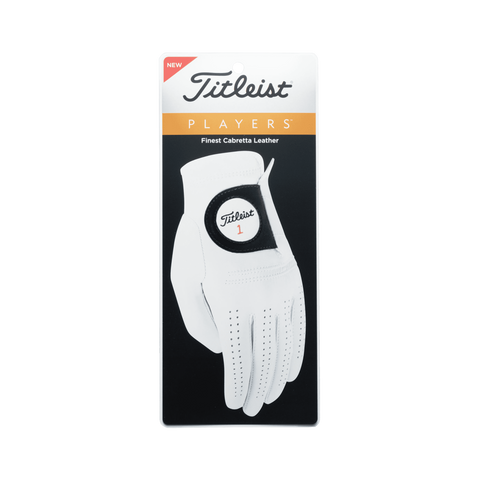 Titleist Players Glove – Pearl (6629E), retail pack