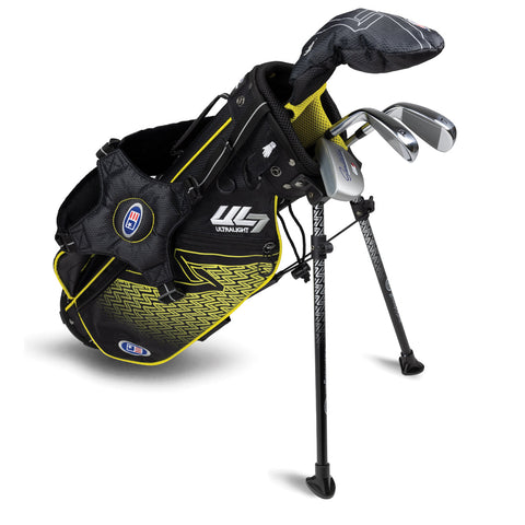 US Kids UL7 42" 4 Club Stand Set – Black/Yellow, Right Hand (21101)