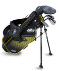 US Kids UL7 42" 4 Club Stand Set – Black/Yellow, Left Hand (21141)