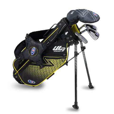US Kids UL7 42" 4 Club Stand Set – Black/Yellow, Left Hand (21141)