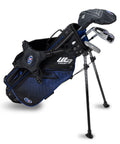 US Kids UL7 45" 4 Club Stand Set – Black/Blue, Left Hand (22141)