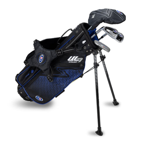 US Kids UL7 45" 4 Club Stand Set – Black/Blue, Left Hand (22141)