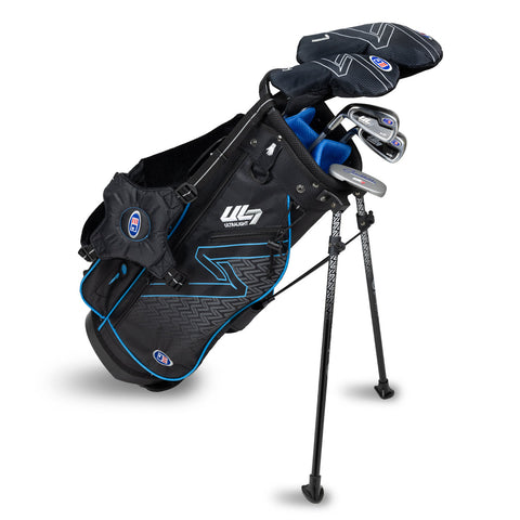 US Kids UL7 48" 5 Club Stand Set – Black/Teal, Left Hand (23141)