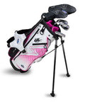 US Kids UL7 48" 5 Club Stand Set – White/Pink, Left Hand (23143)