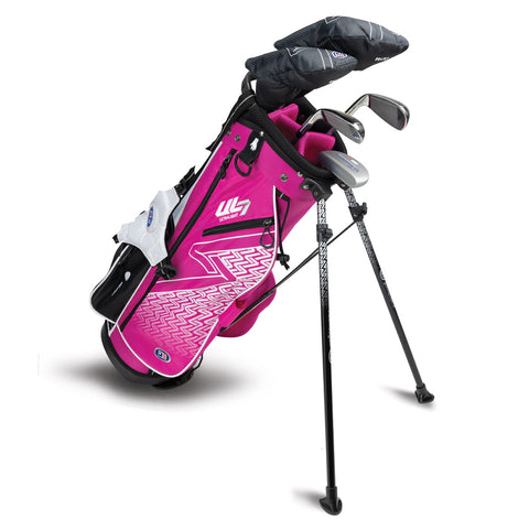US Kids UL7 51" 5 Club Stand Set – Pink/White, Right Hand (24103)