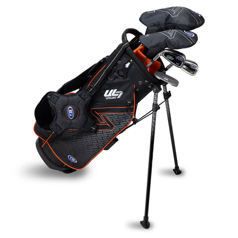 US Kids UL7 51" 5 Club Stand Set – Black/Orange, Left Hand (24141)