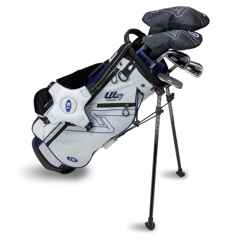 US Kids UL7 51" 5 Club Stand Set – Silver/Navy, Left Hand (24142)