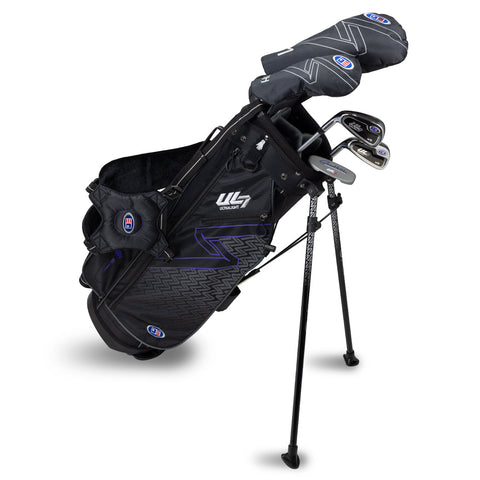US Kids UL7 54" 5 Club Stand Set – Black/Purple, Left Hand (25141)