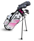 US Kids UL7 54" 5 Club Stand Set – White/Pink, Left Hand (25143)