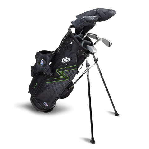 US Kids UL7 57" 5 Club Stand Set – Black/Green, Right Hand (26101)