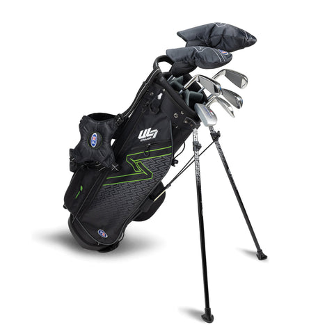 US Kids UL7 57" 7 Club Stand Set – Black/Green, Right Hand (26104)