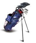 US Kids UL7 57" 7 Club Stand Set – Navy/Red, Right Hand (26105)