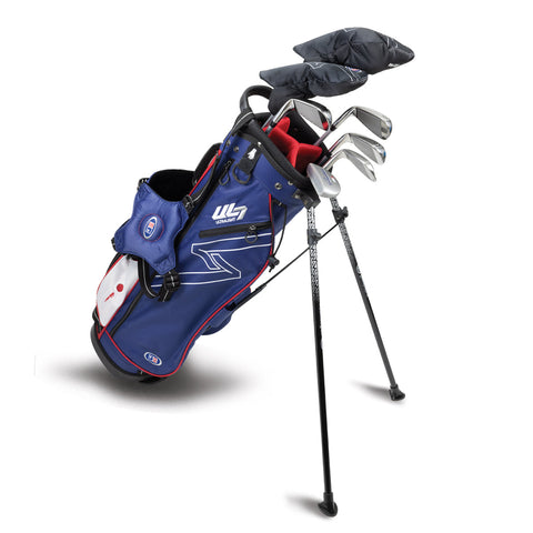 US Kids UL7 57" 7 Club Stand Set – Navy/Red, Right Hand (26105)