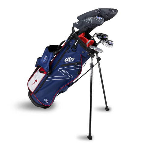 US Kids UL7 57" 5 Club Stand Set – Navy/Red, Left Hand (26142)