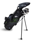 US Kids UL7 57" 7 Club Stand Set – Black/Green, Left Hand (26144)