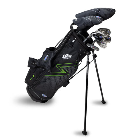 US Kids UL7 57" 7 Club Stand Set – Black/Green, Left Hand (26144)
