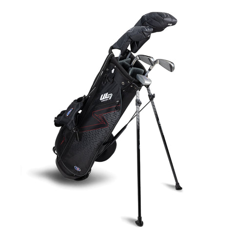 US Kids UL7 60" 5 Club Stand Set – Black/Maroon, Right Hand (27101)