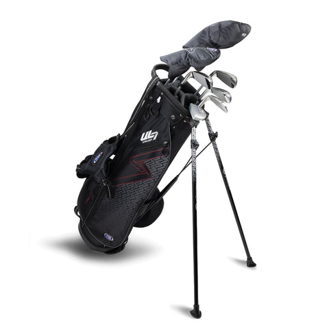 US Kids UL7 60" 7 Club Stand Set – Black/Maroon, Right Hand (27104)