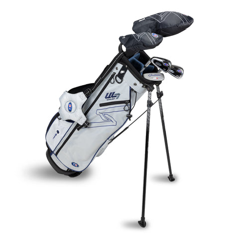US Kids UL7 60" 5 Club Stand Set – Silver/Navy, Left Hand (27142)
