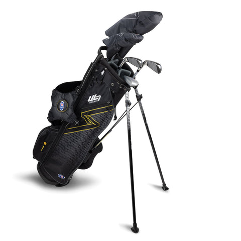US Kids UL7 63" 5 Club Stand Set – Black/Gold, Right Hand (28101)