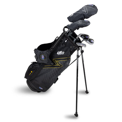 US Kids UL7 63" 5 Club Stand Set – Black/Gold, Left Hand (28141)