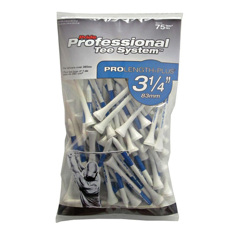 Pride PTS Wood Tees – 3 1/4" Large (75/bag) (GolfMax 4307)