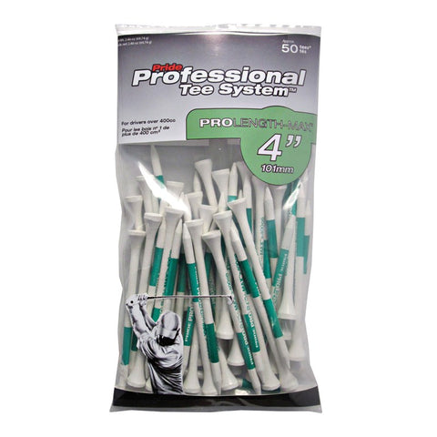 Pride PTS Wood Tees – 4" Large (50/bag) (GolfMax 4308)