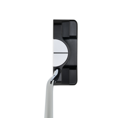 Overhead image of Odyssey Ai-DUAL Double Wide ½ Ball DB putter with wide profile and alignment design