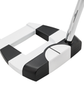 Angled image of Odyssey Ai-DUAL Jailbird Cruiser ½ Ball putter with mallet design and alignment system