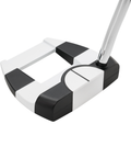 Angled image of Odyssey Ai-DUAL Jailbird Mini ½ Ball DB putter with compact mallet design