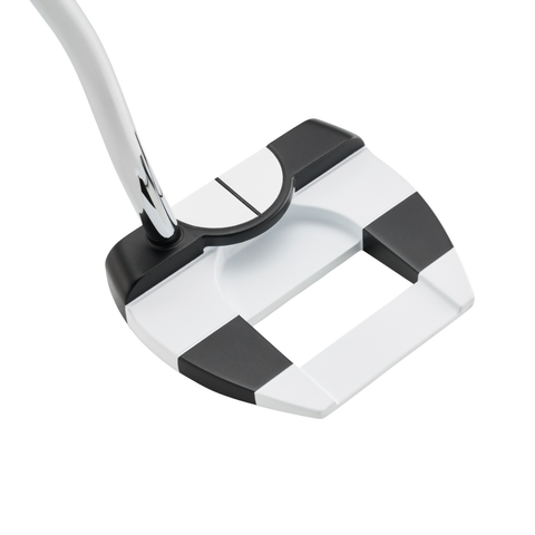 Rear image of Odyssey Ai-DUAL Jailbird Mini ½ Ball DB putter with compact mallet design