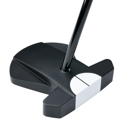Angled image of Odyssey Ai-DUAL Square 2 Square Max Cruiser broomstick putter with extended design