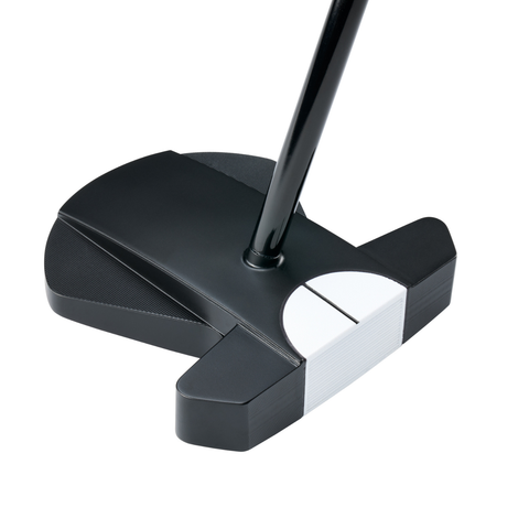 Angled image of Odyssey Ai-DUAL Square 2 Square Max ½ Ball putter with oversized mallet design