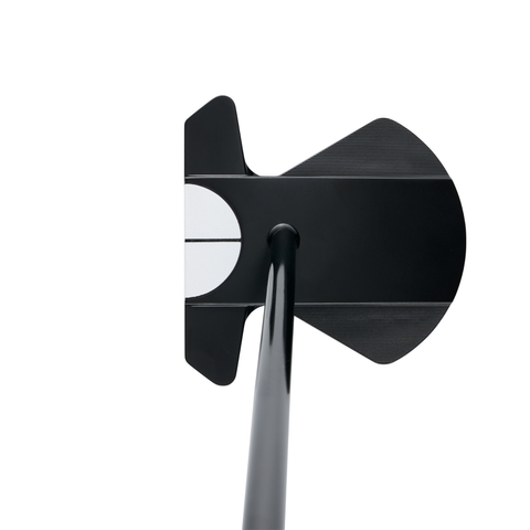 Overhead image of Odyssey Ai-DUAL Square 2 Square Max ½ Ball putter with oversized mallet design