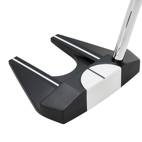 Angled image of Odyssey Ai-DUAL #7 Cruiser ½ Ball putter with extended length and alignment design