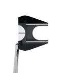 Overhead image of Odyssey Ai-DUAL #7 ½ Ball S putter with alignment design and slant neck