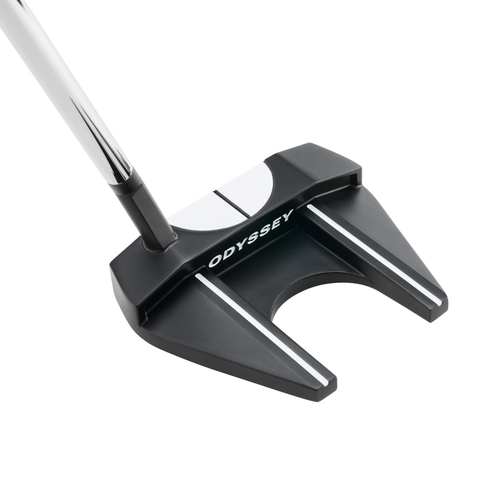 Rear image of Odyssey Ai-DUAL #7 ½ Ball S putter with alignment design and slant neck