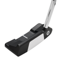 Angled image of Odyssey Ai-DUAL Double Wide DB putter with wide blade design and face-balanced setup
