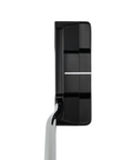 Overhead image of Odyssey Ai-DUAL Double Wide DB putter with wide blade design and face-balanced setup