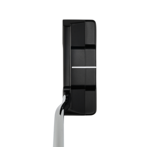 Overhead image of Odyssey Ai-DUAL Double Wide DB putter with wide blade design and face-balanced setup