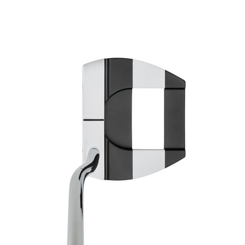 Overhead image of Odyssey Ai-DUAL Jailbird Mini DB putter with compact mallet design